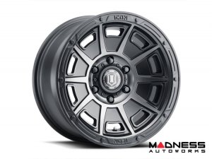 Ford Bronco Custom Wheels (1) - Victory - Satin Black w/ Smoked Black Tint - 17 X 8.5 / 6 x 5.5 / 0 / 4.75" - Icon 